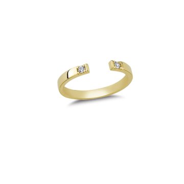 Beelo Gold 14K Altın Taşlı Yüzük