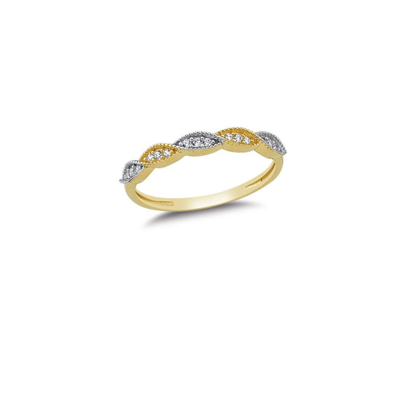 Beelo Gold 14K Altın Tasarım Yaprak Yüzük 