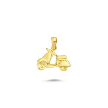 Beelo Gold 14K Altın Scooter Kolye Ucu