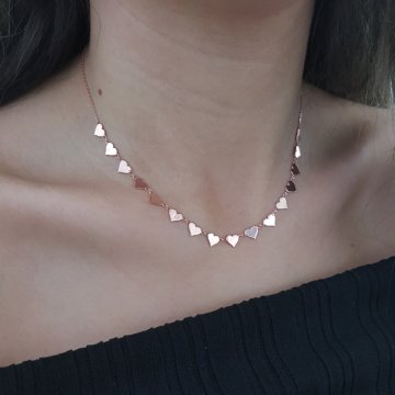 Beelo Silver 925K Gümüş Tasarım Kalp Kolye