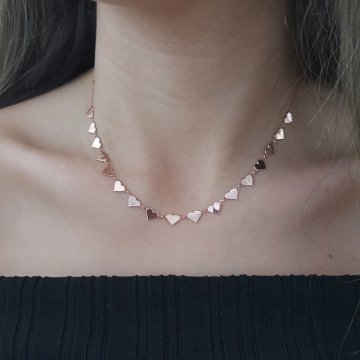 Beelo Silver 925K Gümüş Tasarım Kalp Kolye