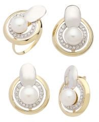 Beelo Gold 14K Altın İnci Set BGTİN062