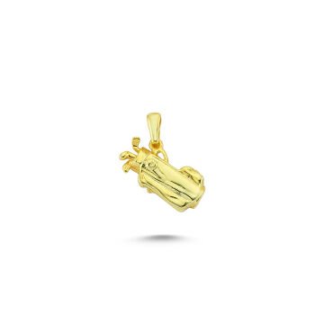 Beelo Gold 14K Altın Golf Çantası Kolye Ucu
