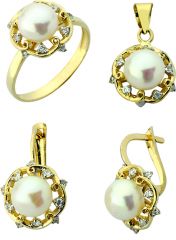 Beelo Gold 14K Altın İnci Set BGTİN072
