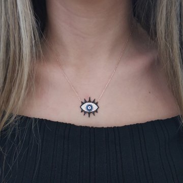 Beelo Silver 925K Gümüş Göz Kolye