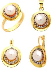 Beelo Gold 14K Altın İnci Set BGTİN077