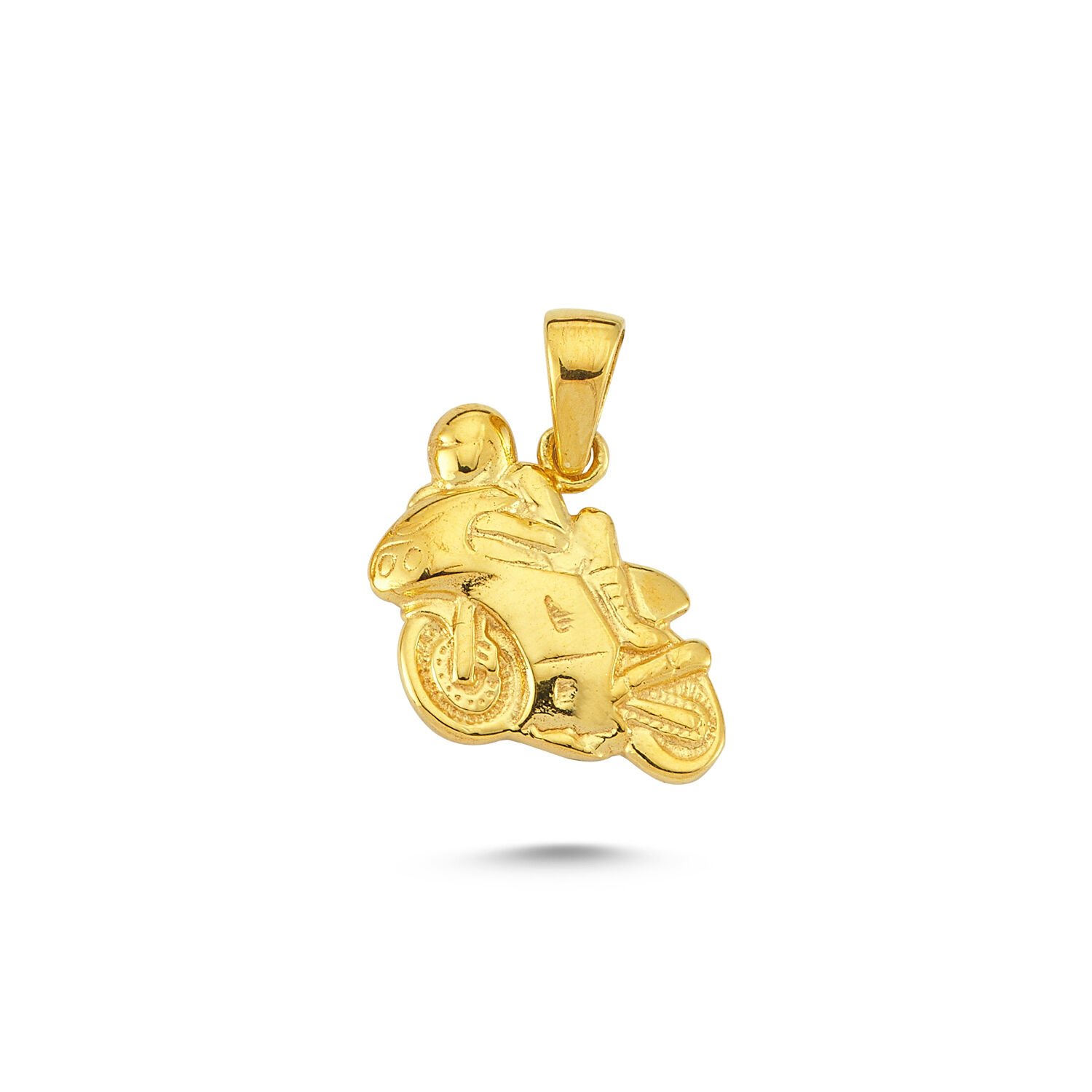 Beelo Gold 14K Altın Motosiklet Kolye Ucu