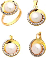 Beelo Gold 14K Altın İnci Set BGTİN080