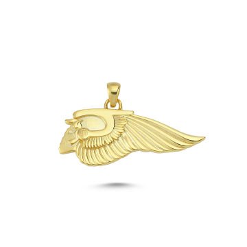 Beelo Gold 14K Altın Motorcu Cehennem Melekleri Kolye Ucu