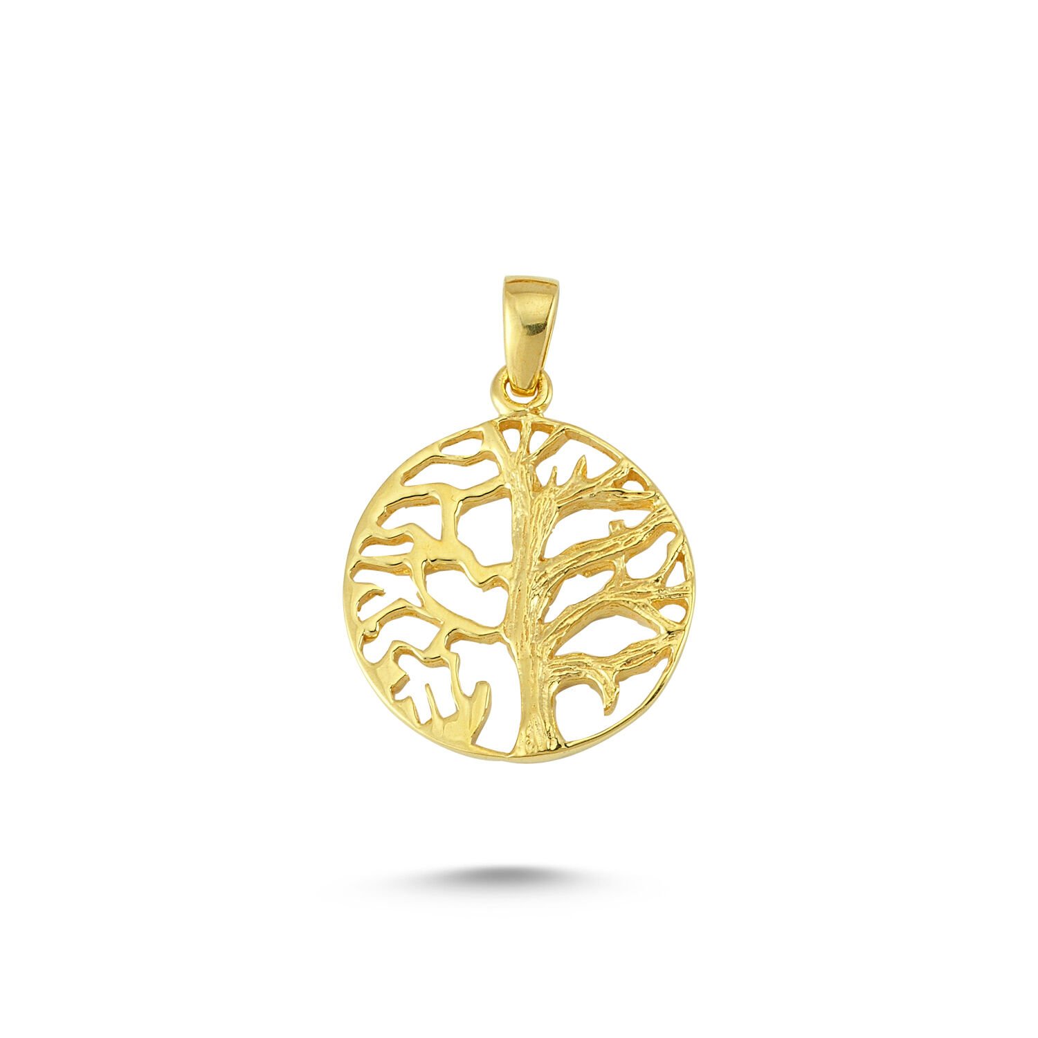 Beelo Gold 14K Altın Hayat Ağacı Kolye Ucu