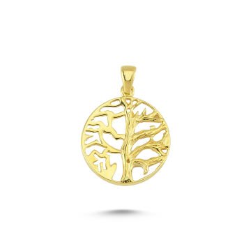Beelo Gold 14K Altın Hayat Ağacı Kolye Ucu