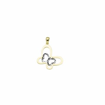 Beelo Gold 14K Altın Kelebek Kolye Ucu