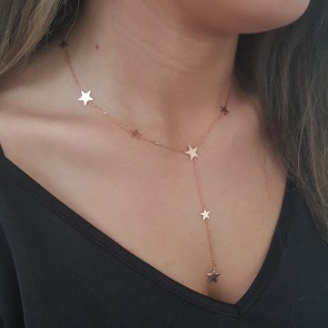 Beelo Silver 925K Gümüş Tasarım Yıldız  Kolye