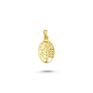 Beelo Gold 14K Altın Hayat Ağacı Kolye Ucu