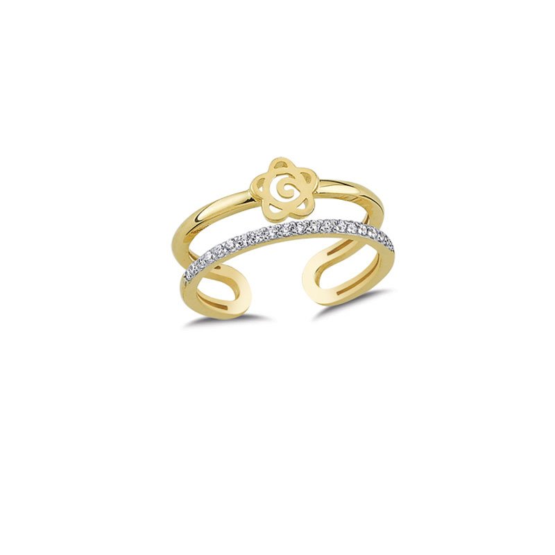 Beelo Gold 14K Altın Tasarım Yüzük