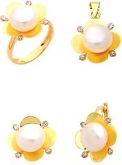 Beelo Gold 14K Altın İnci Set BGTİN094