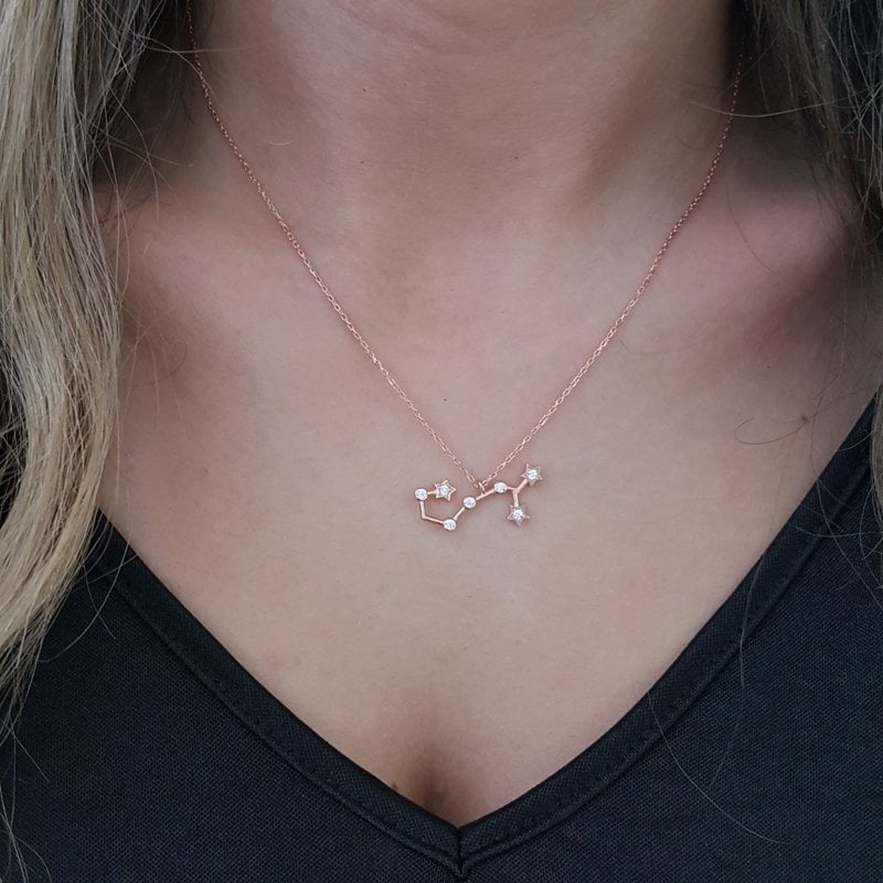 Beelo Silver 925K Gümüş Akrep Burcu  Kolye