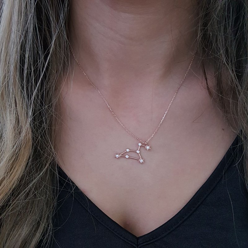 Beelo Silver 925K Gümüş Aslan Burcu  Kolye