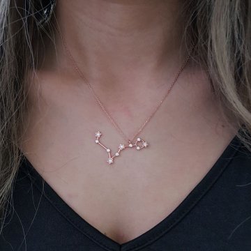 Beelo Silver 925K Gümüş Balık Burcu  Kolye