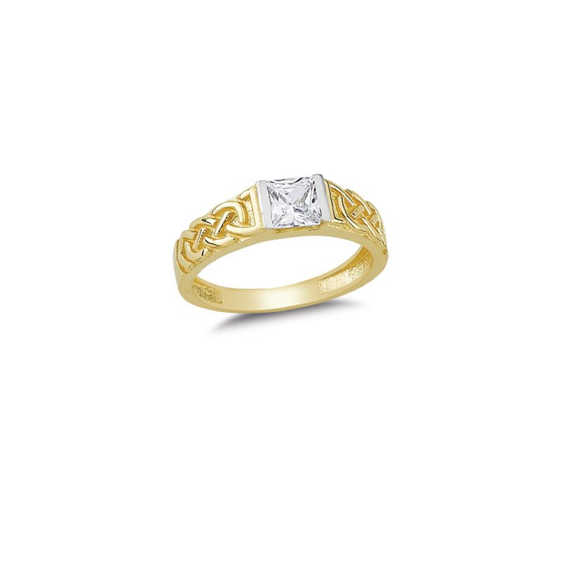 Beelo Gold 14K Altın Tasarım Yüzük