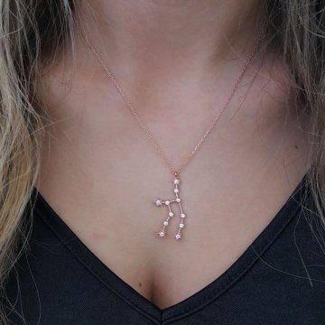 Beelo Silver 925K Gümüş Başak Burcu  Kolye