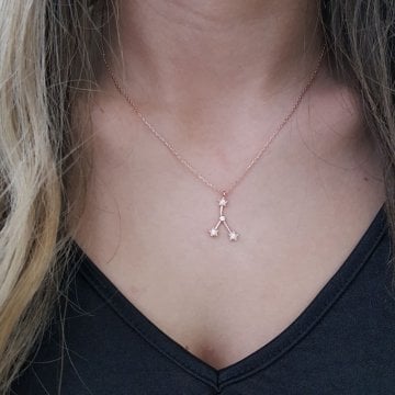 Beelo Silver 925K Gümüş Yengeç Burcu  Kolye
