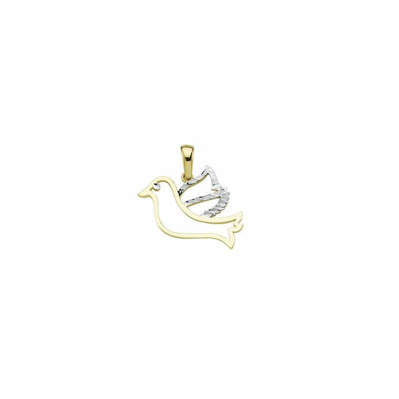 Beelo Gold 14K Altın Kuş  Kolye Ucu
