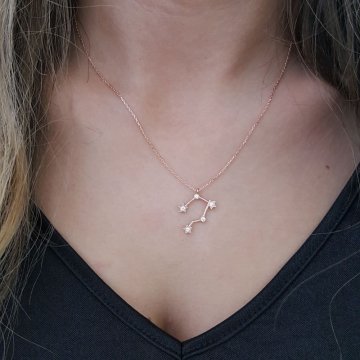 Beelo Silver 925K Gümüş Terazi Burcu  Kolye