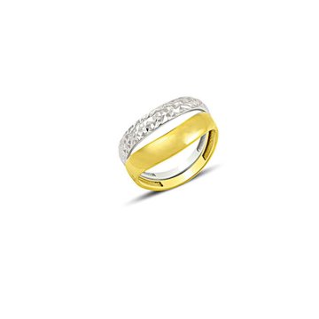 Beelo Gold 14K Altın Tasarım Elmas Kesim Yüzük