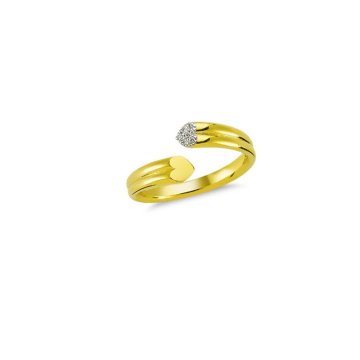 Beelo Gold 14K Altın Kalpli Yüzük