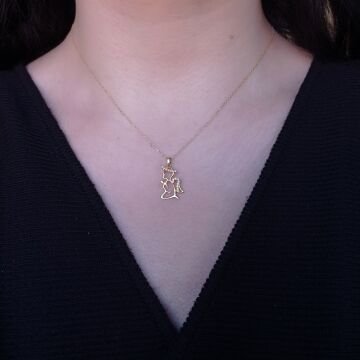 Beelo Gold 14K Altın Melek Bebek Kolye Ucu