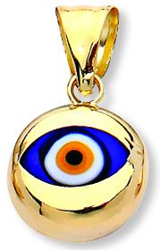 Beelo Gold 14K Altın Nazar Göz Kolye Ucu