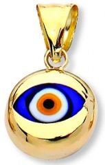 Beelo Gold 14K Altın Nazar Göz Kolye Ucu