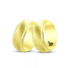 Beelo Gold 14K Altın Fantazi Alyans Yüzük BGHBD0027