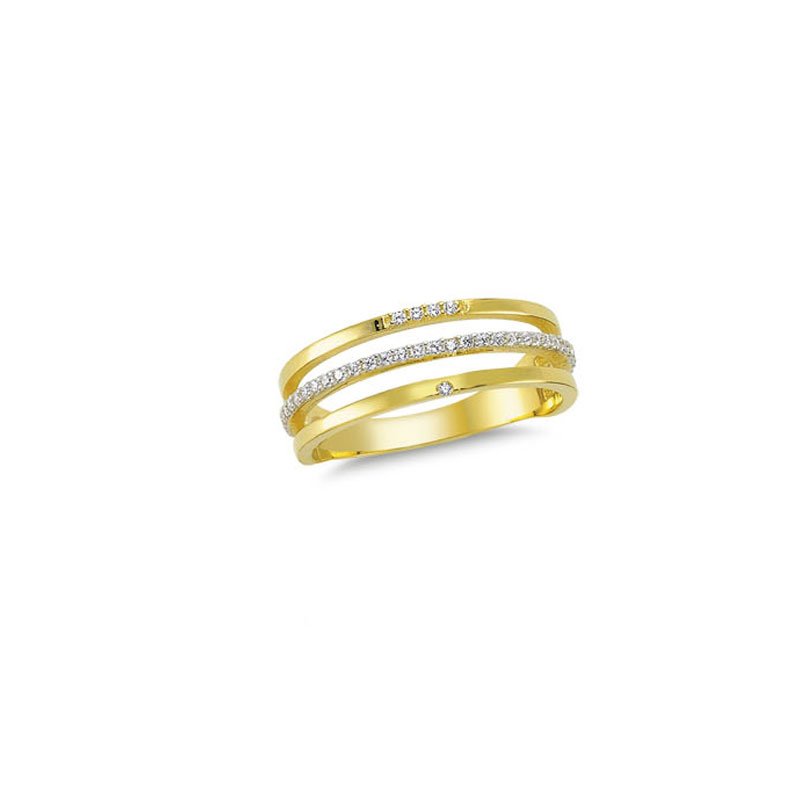 Beelo Gold 14K Altın Tasarım Yüzük