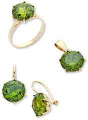 Beelo Gold 14K Altın Tek Taş Set BGTTT007