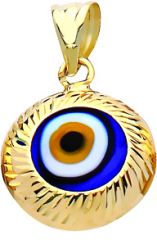 Beelo Gold 14K Altın Nazar Kolye Ucu