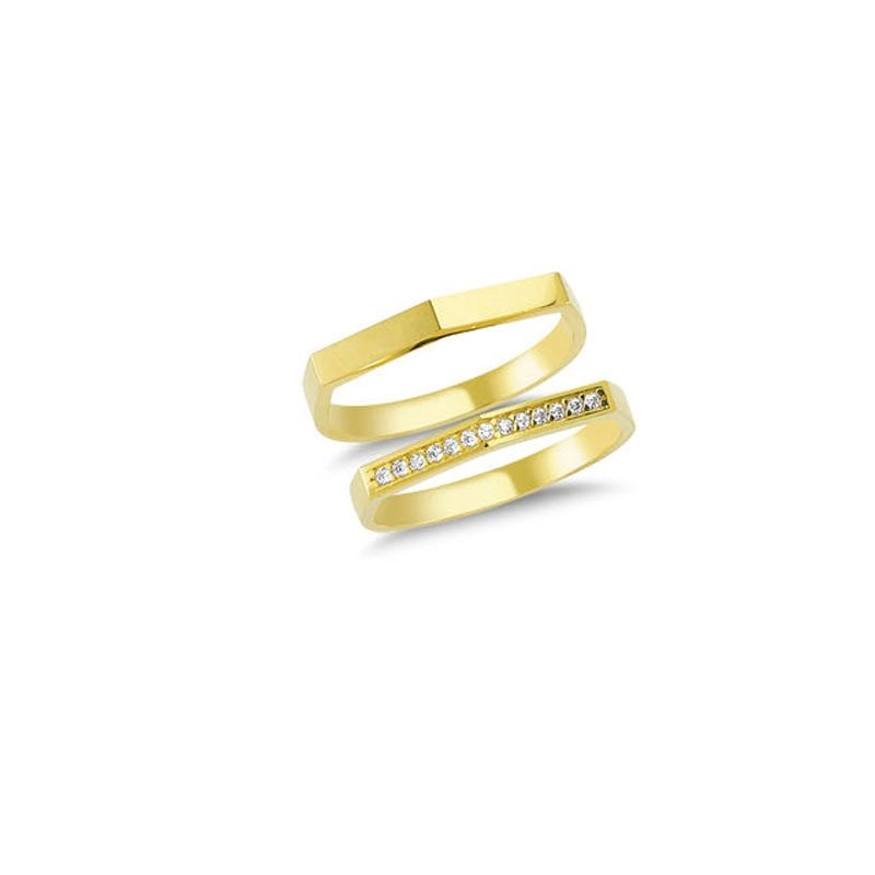 Beelo Gold 14K Altın Tasarım Yüzük
