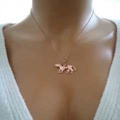 Beelo Gold 14K Altın Panter Kolye