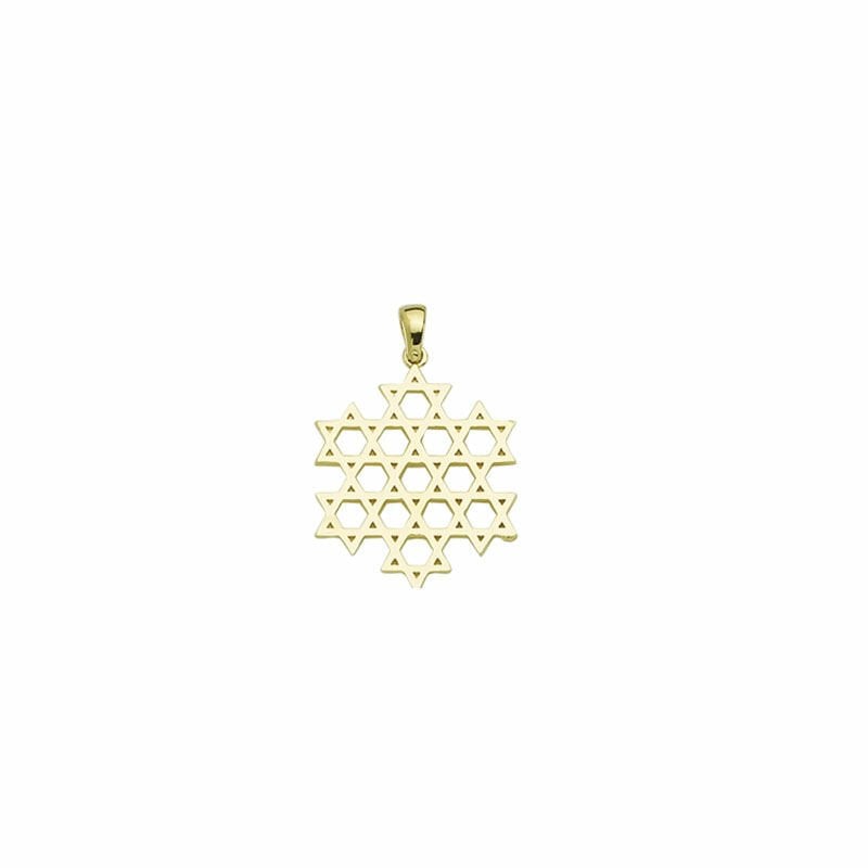 Beelo Gold 14K Altın Davud'un Yıldızı  Kolye Ucu