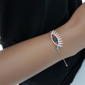 Beelo Silver 925K Gümüş Nazar Göz Bileklik