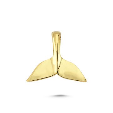 Beelo Gold 14K Altın Balık Kuyruğu Kolye Ucu