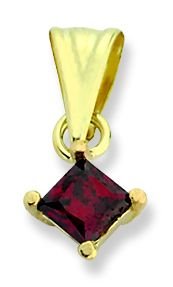 Beelo Gold 14K Altın Tek Taş Kolye Ucu