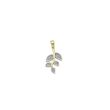 Beelo Gold 14K Altın Zeytin Dalı Kolye Ucu