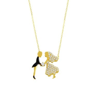 Beelo Gold 14K Altın Gelin Damat Kolye