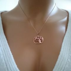 Beelo Gold 14K Altın Hayat Ağacı Kolye