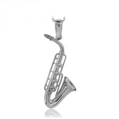 Beelo Gold 14K Altın Saksafon Kolye