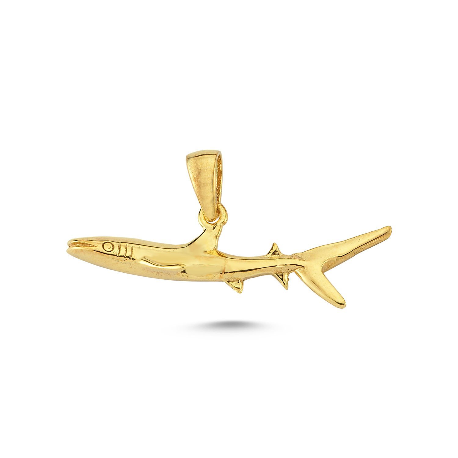 Beelo Gold 14K Altın Çekiç Köpek Balığı Kolye Ucu