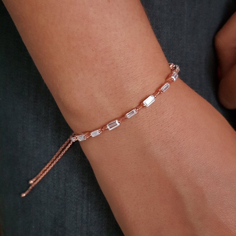Beelo Silver 925K Tasarım Gümüş Baget Bileklik