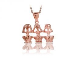Beelo Gold 14K Altın Üç Maymun Kolye